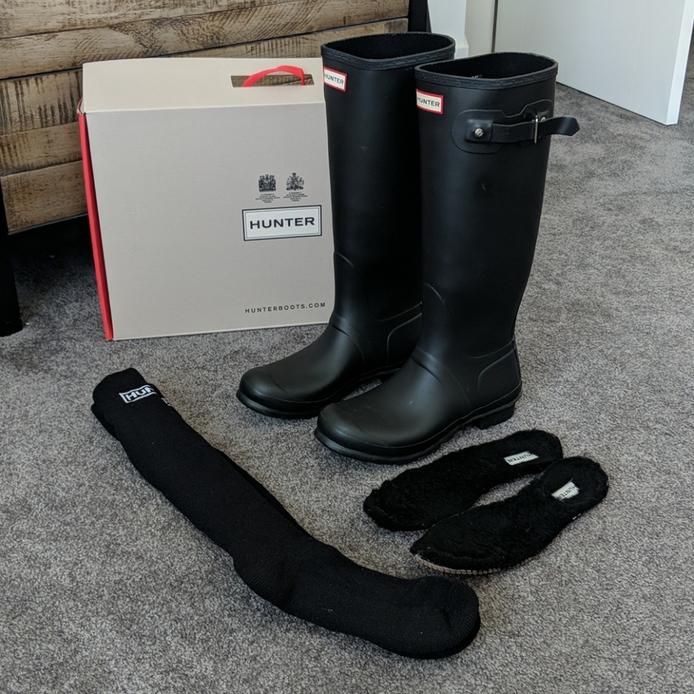 Hunter Women's Original Tall boot Black size 10